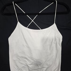 White Strappy Women's Cami Top - Minimalist Style